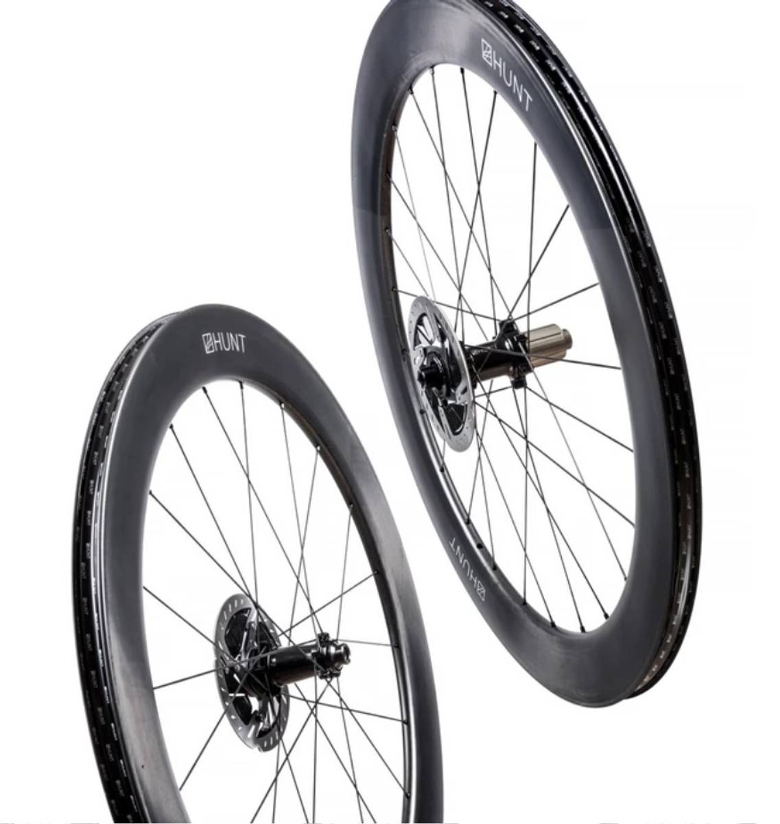Hunt 65 Carbon Aero Disc Clincher Landevei Hjulsett
