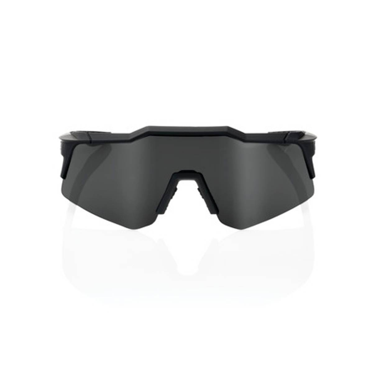100% Speedcraft XS Soft Black - Mirror Smoke Lens Brille