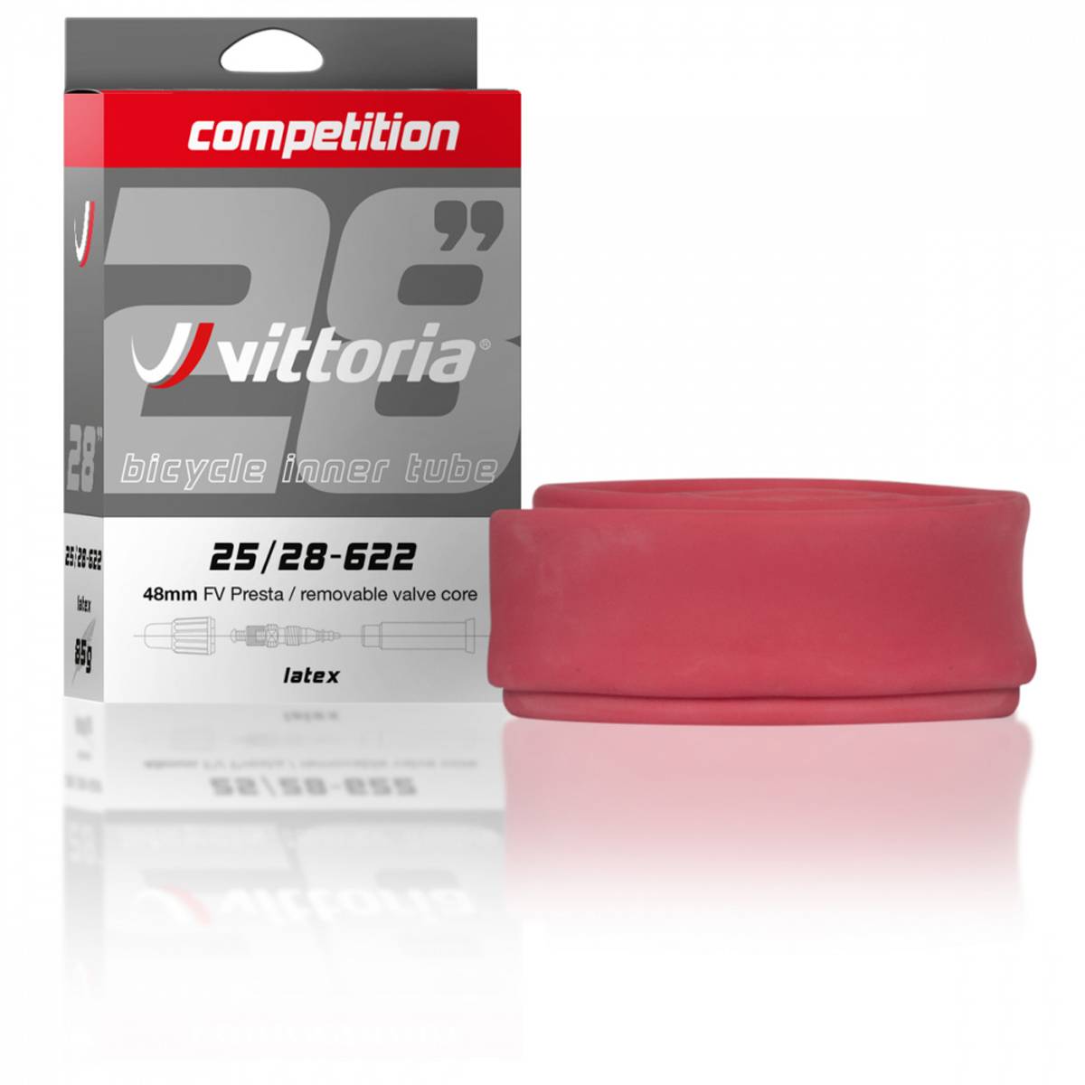 Vittoria Competition Latex 25/28-622mm Presta Slange