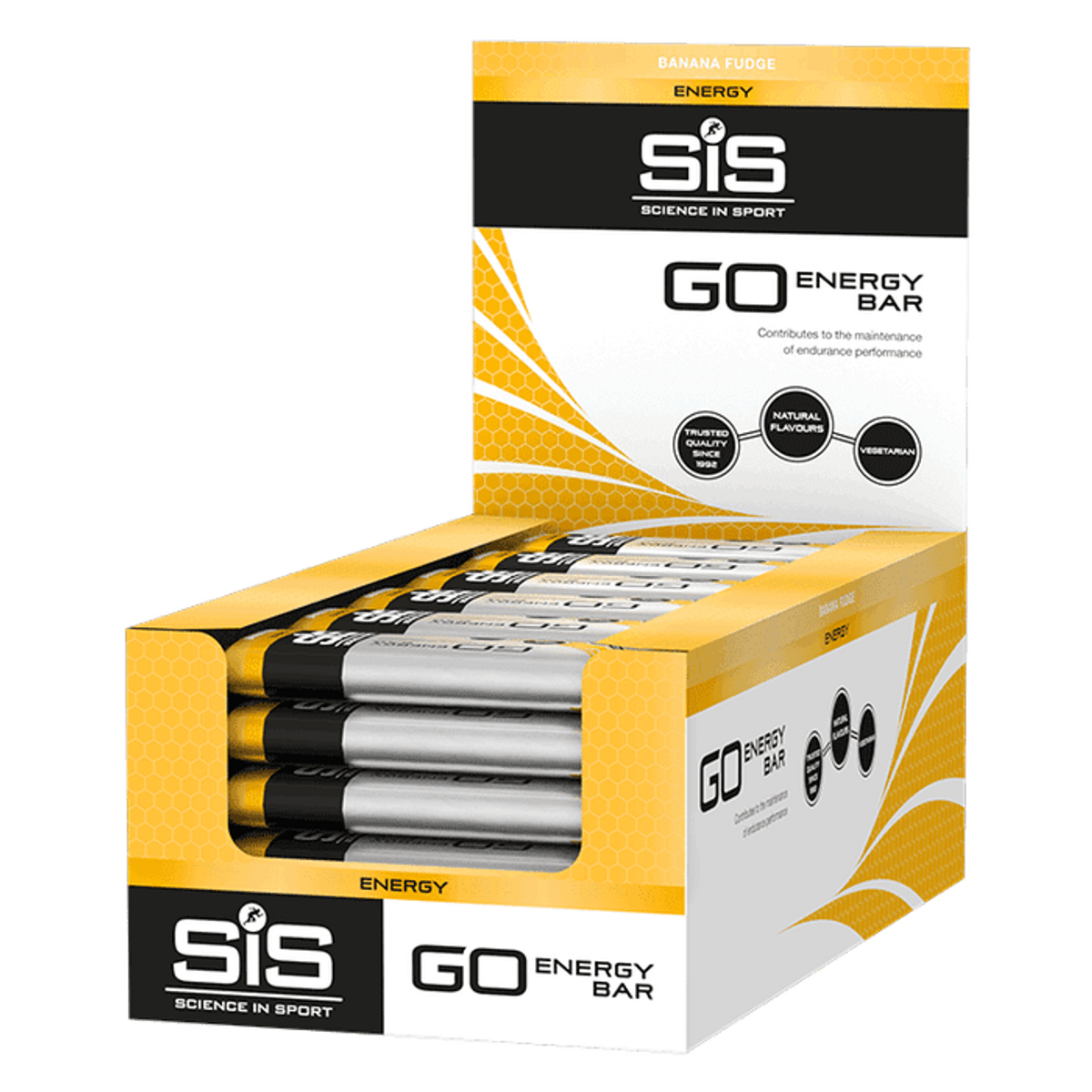 SIS GO Energy Banan Fudge 40g Energibar, 30stk