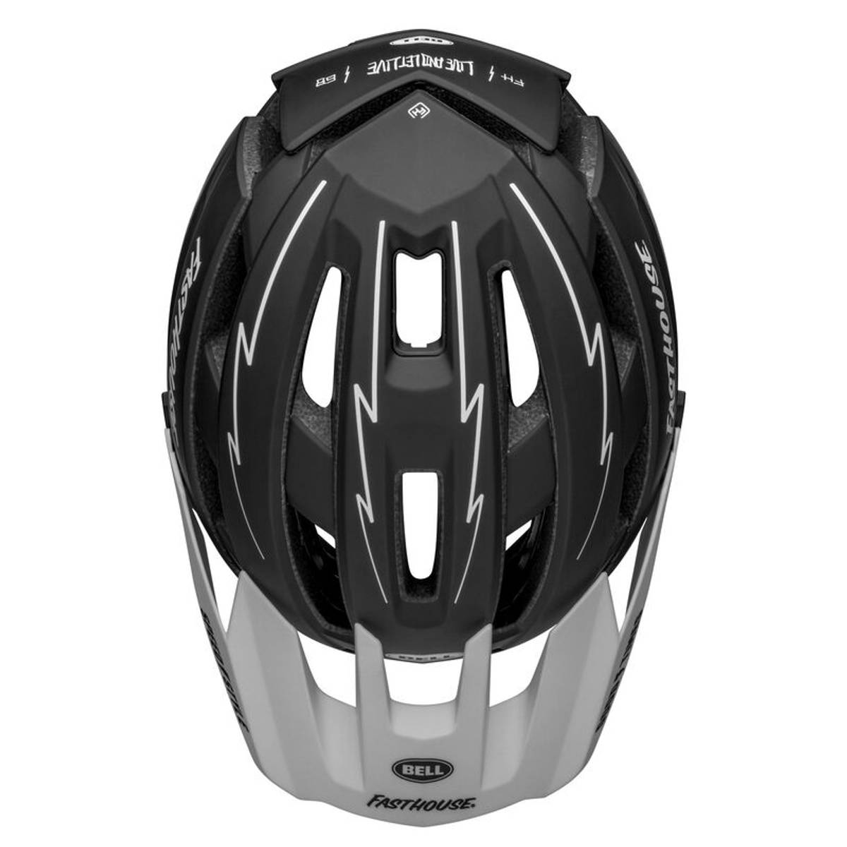 Bell Super Air R Spherical MIPS Matte/Gloss Black/White Hjelm