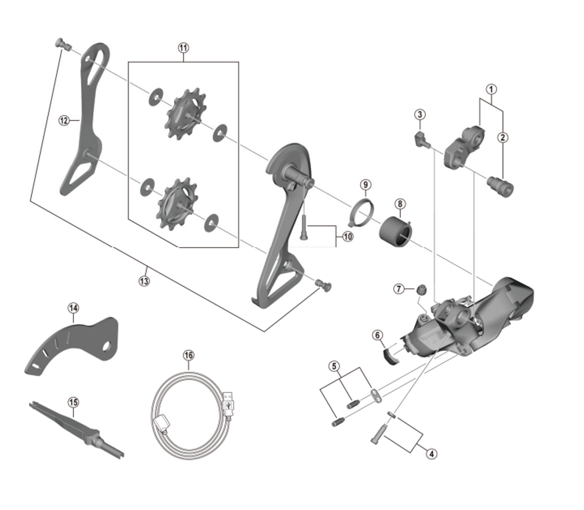 Shimano Ytterplate for Dura Ace RD-R9250 Bakgir