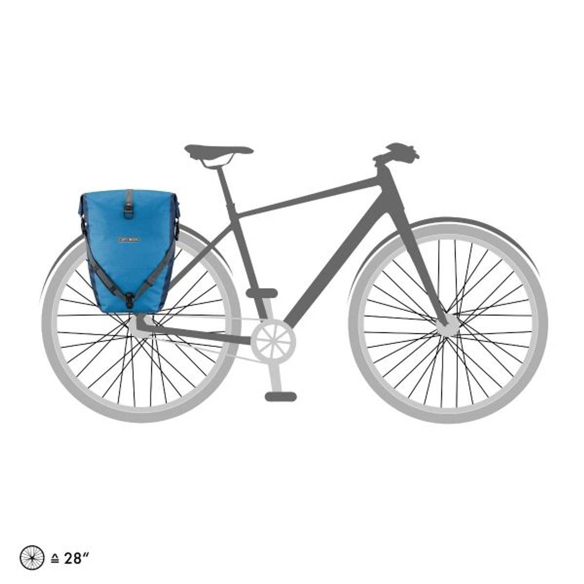Ortlieb Back-Roller Plus Sidevesker, Blå